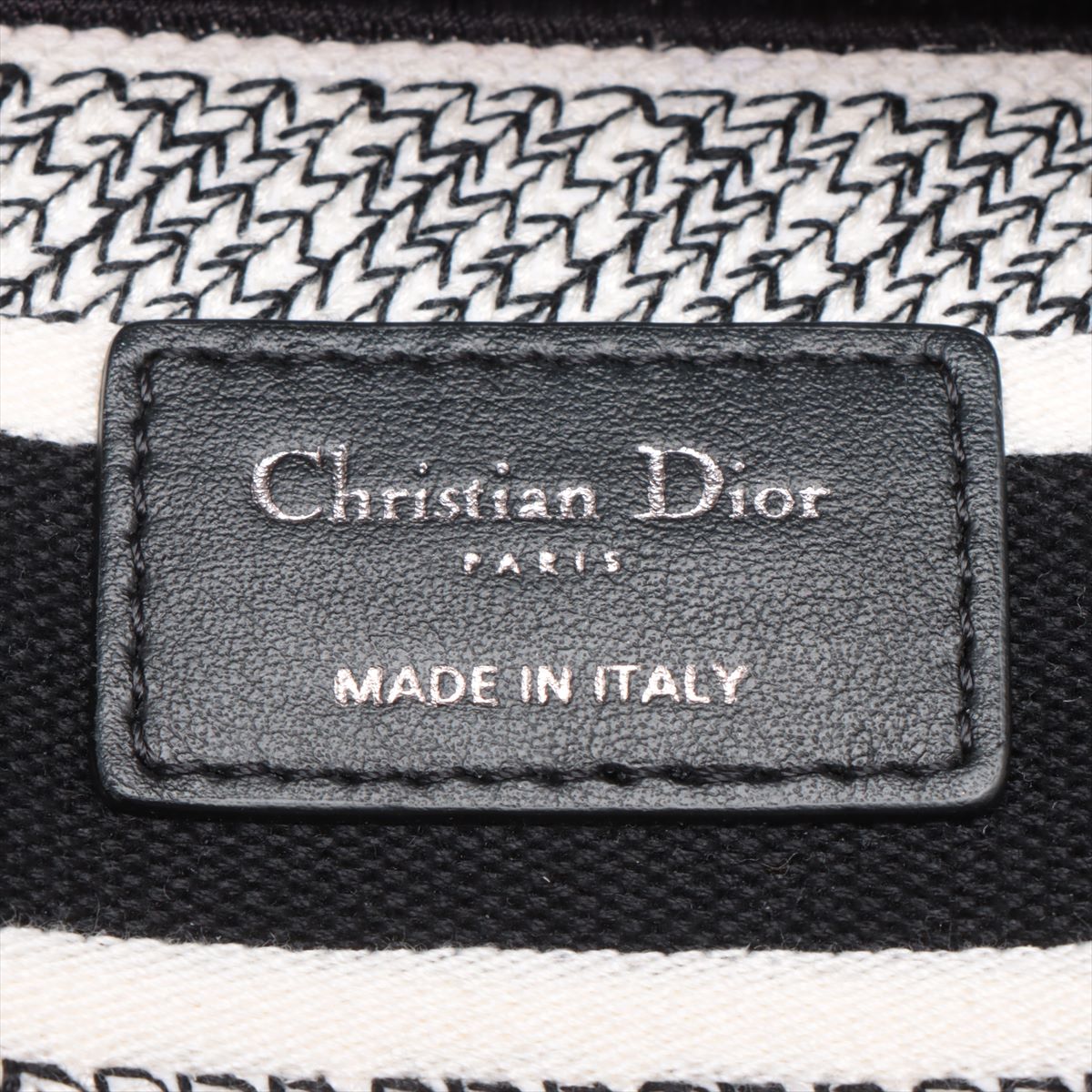 Christian Dior board 2WAY Handbag Black X White