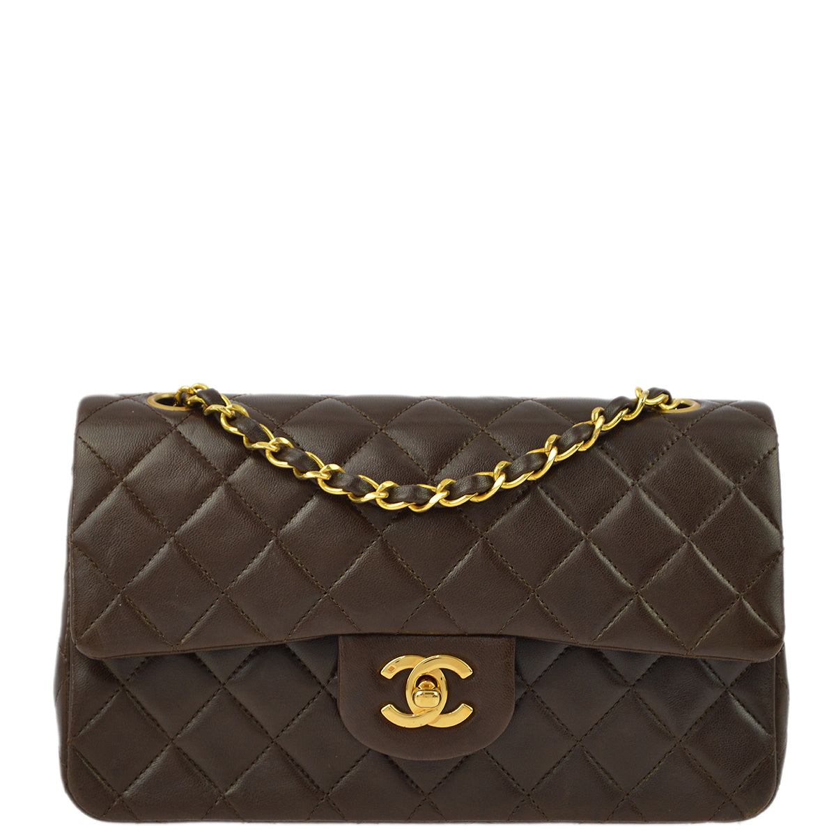 Chanel 1989-1991 Lambskin Small Classic Double Flap Bag