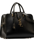 San Laurent Monogram Ba Cowboys Handbag 2WAY 568853 Black Leather  Saint Laurent