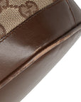 Gucci GG canvas handbag Tote bag 92734 black canvas leather ladies Gucci