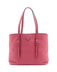 Prada Sapphire Leather Tote Bag Pink