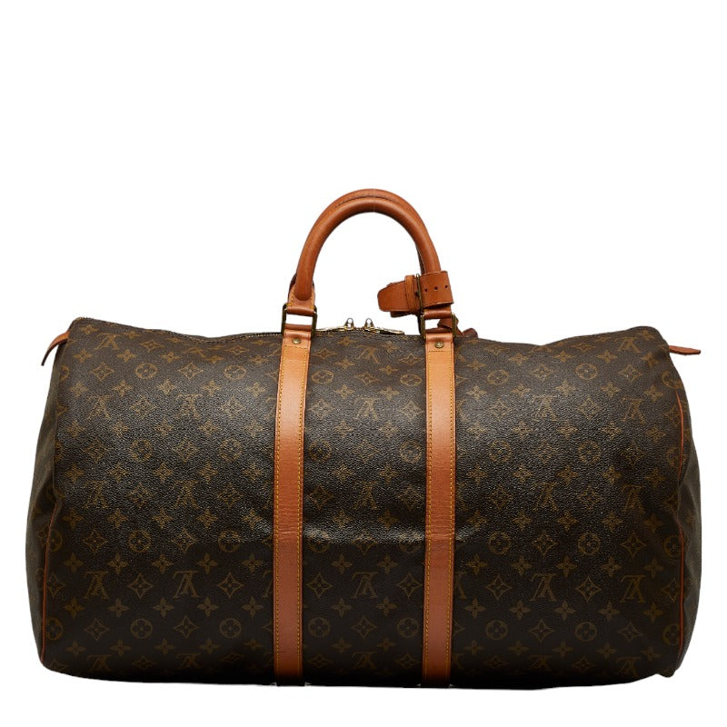 Louis Vuitton Monogram Keepall 55 Boston Bag Travel Bag M41424
