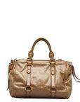 Miu Miu Handbag Shoulder Bag 2WAY Beige Leather