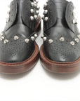 Balenciaga Leather Shoes 40 Men Black x Brown Stands Slippon Wing Chip