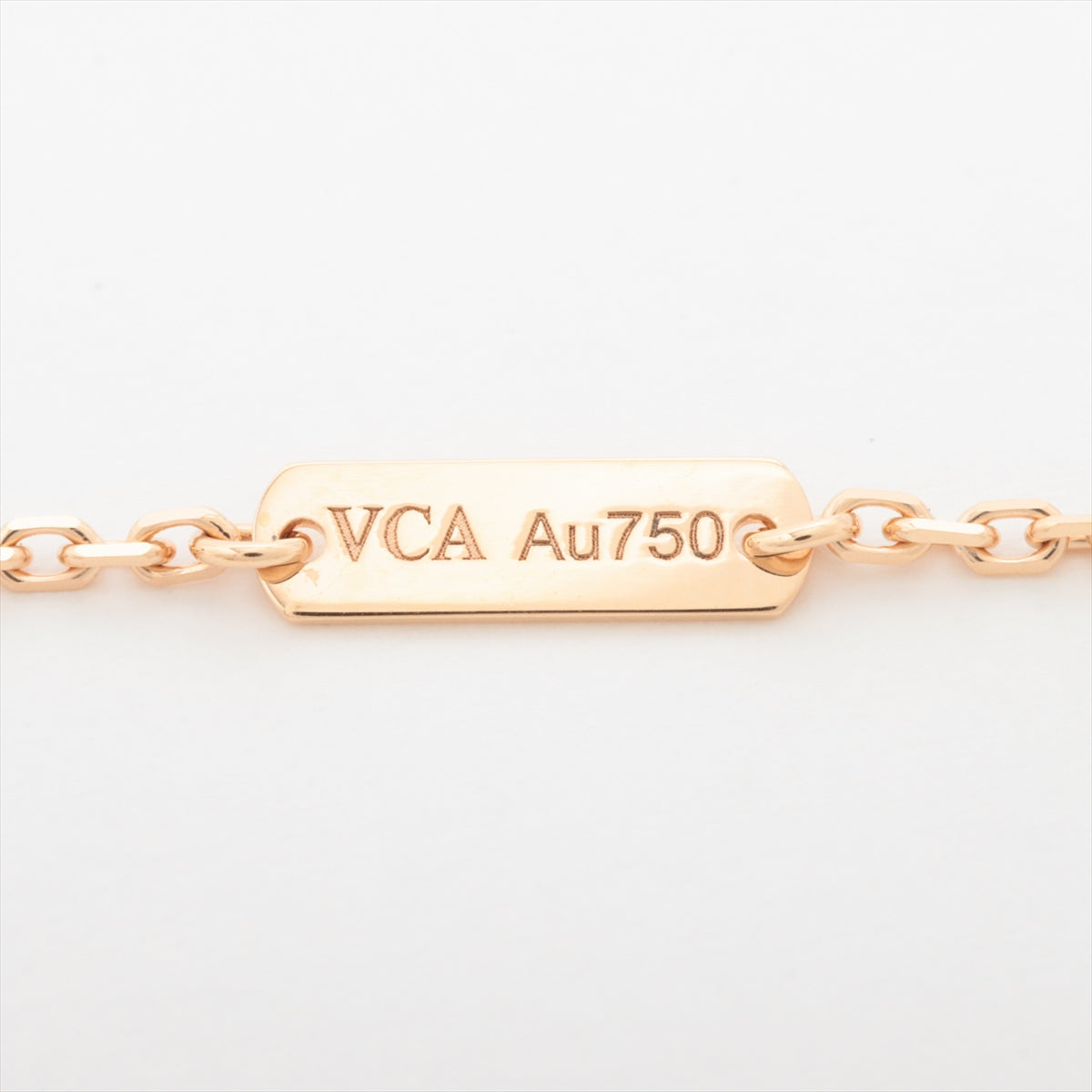 Van Cleef &amp; Arpels Vintage Alhambra 1P Oscilian Diamond Necklace 750 (PG) 6.3g Holid  2023 Limited