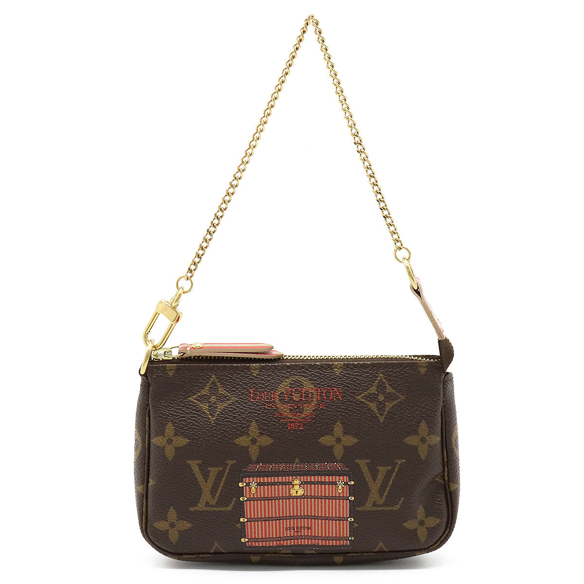 Louis Vuitton Monogram Trunks and Locks Mini Pochette Accessories