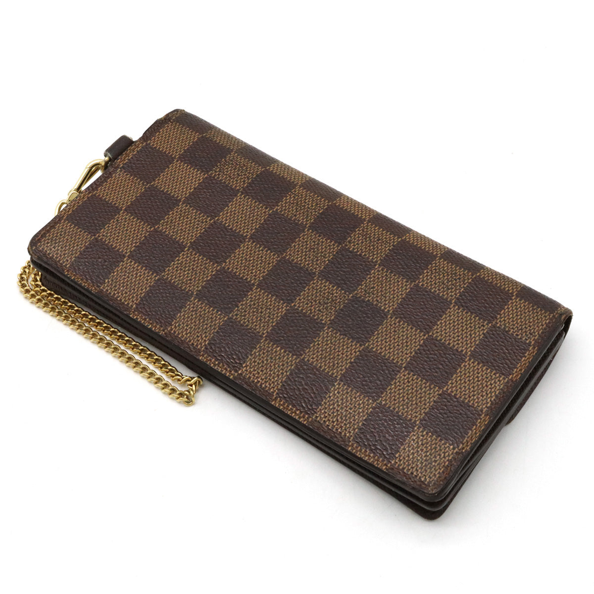 Louis Vuitton - Authenticated Emilie Wallet - Cloth Brown For Woman, Very Good Condition