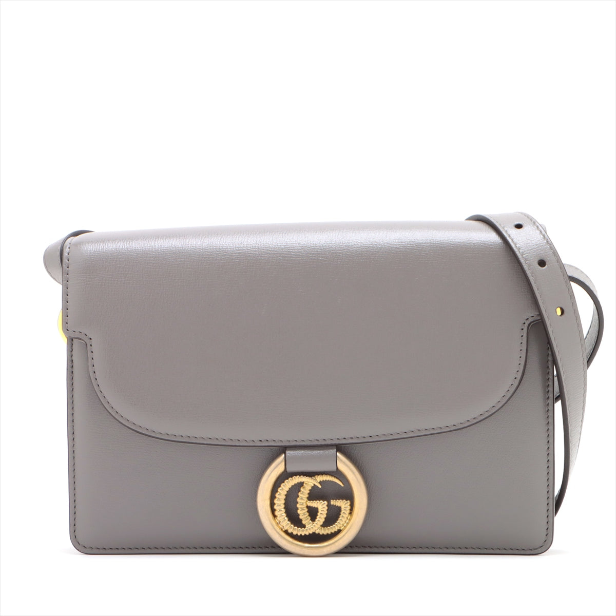 Gucci GG Marmont Leather Shoulder Bag Grey 589474