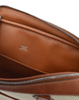 Hermes Natural Fauve Toile GM Buffalo Plume Doc 38 Handbag