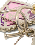Chanel Pink Heart Piercing Earrings 05P