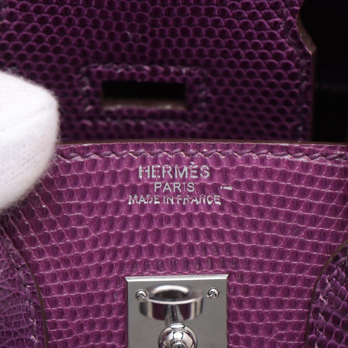 Hermes Birkin 25  Violet Silver Gold  D2019