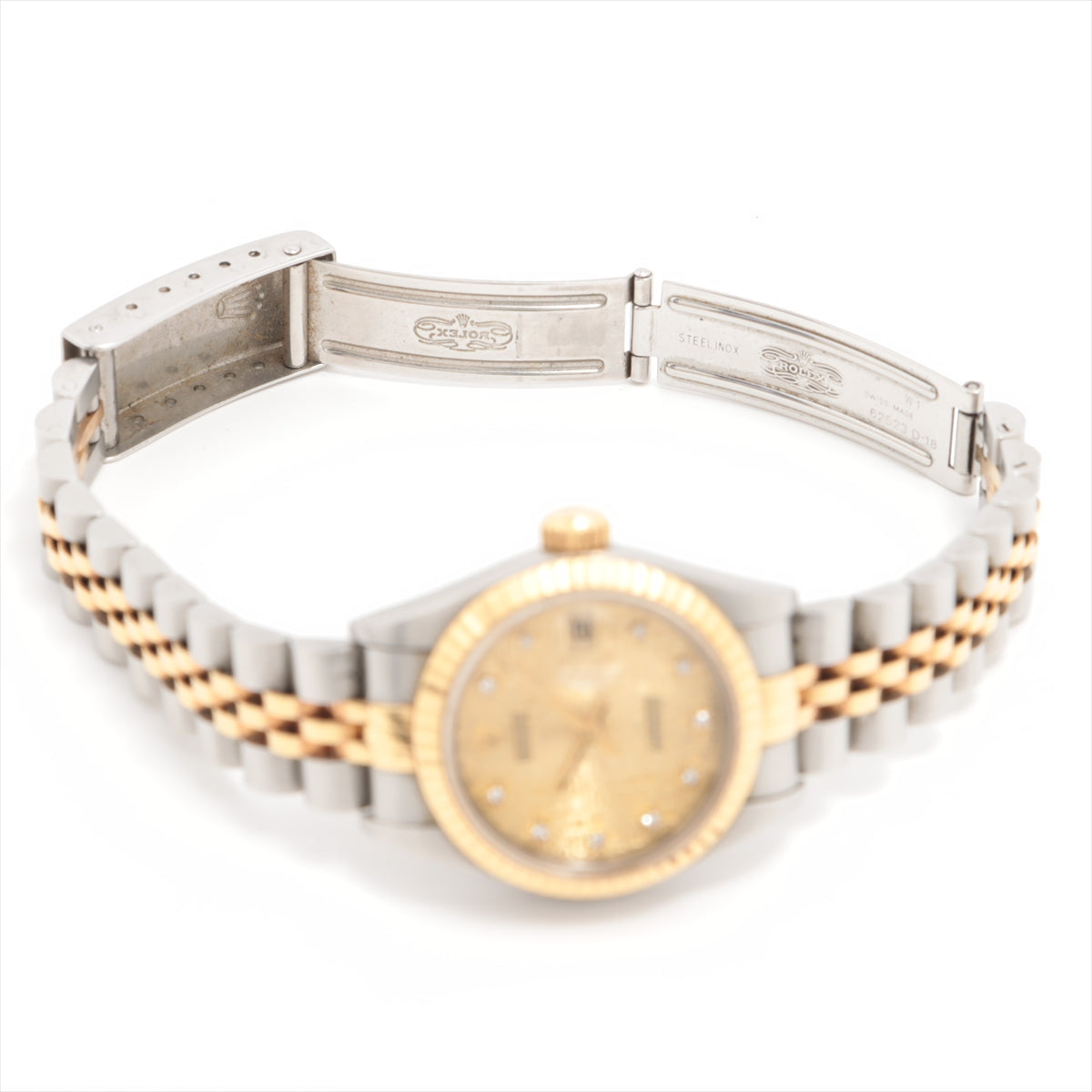 Rolex Datejust 69173G SSYG AT Champagne Holicon Signsboard