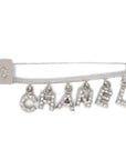 Chanel Rhinestone Brooch Pin Silver 01P