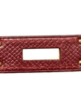 Hermes Birkin 40 Handbag Rouge Couchevel Leather