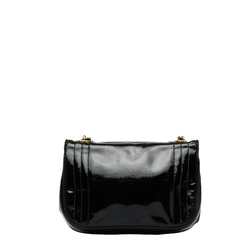 Chanel Coco Mark Mini Shoulder Bag Black Enamel – Fashionia