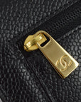 Chanel 2005-2006 Black Caviar Timeless Trifold Wallet