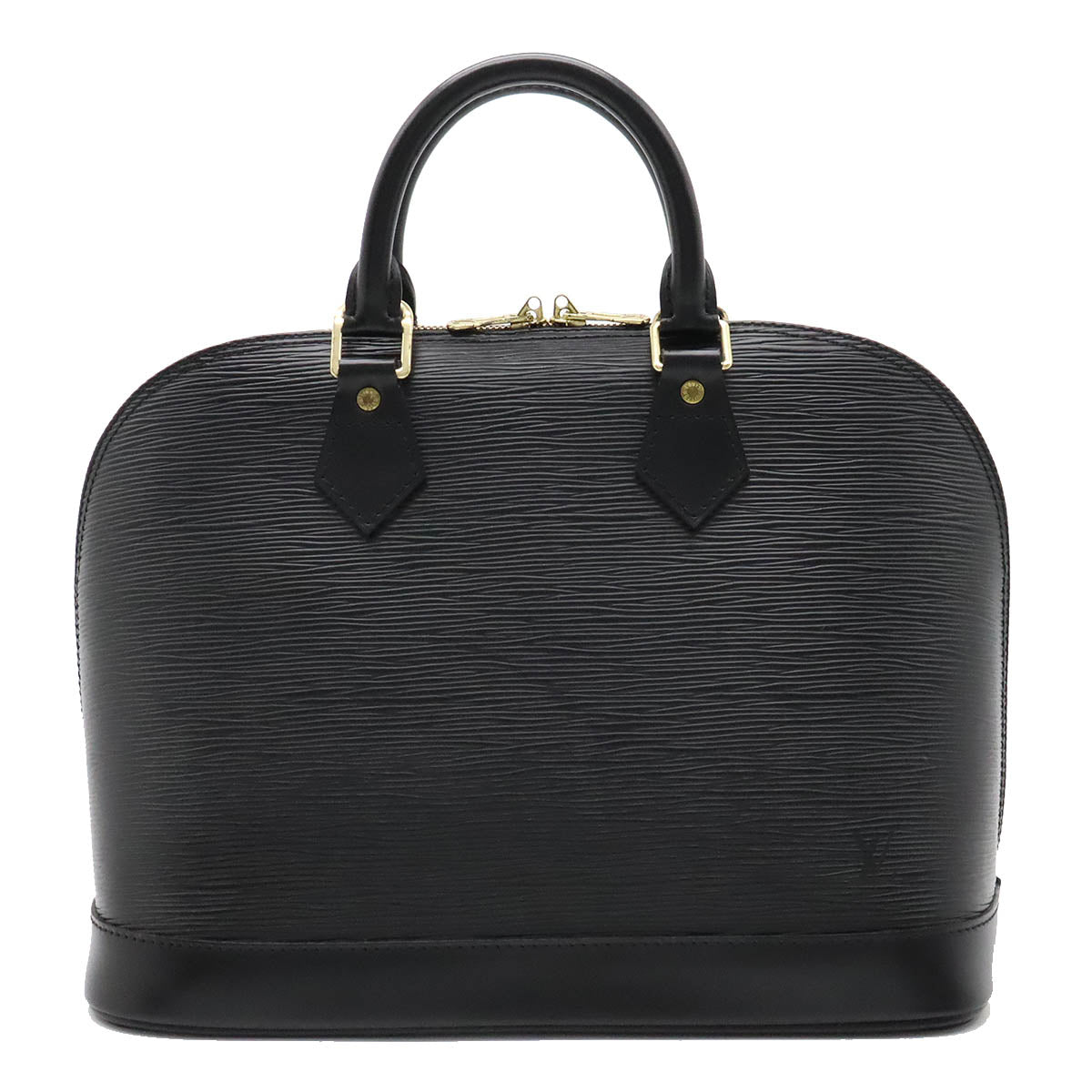 Louis Vuitton Alma mm Black EPI Leather Satchel Handbag