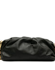 BOTTEGAVENETA The Chain Pochette Chain One-Shoulder Bag Black Leather  BOTTEGAVENETA