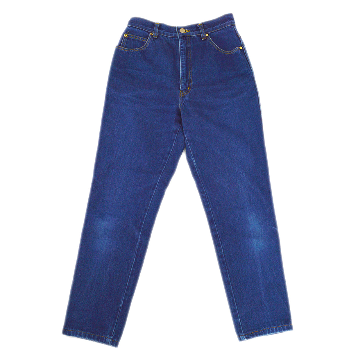 Yves Saint Laurent Denim logo-embroidered straight-leg jeans 