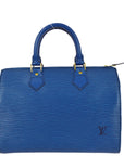 Louis Vuitton 1992 Blue Epi Speedy 25 Handbag M43015