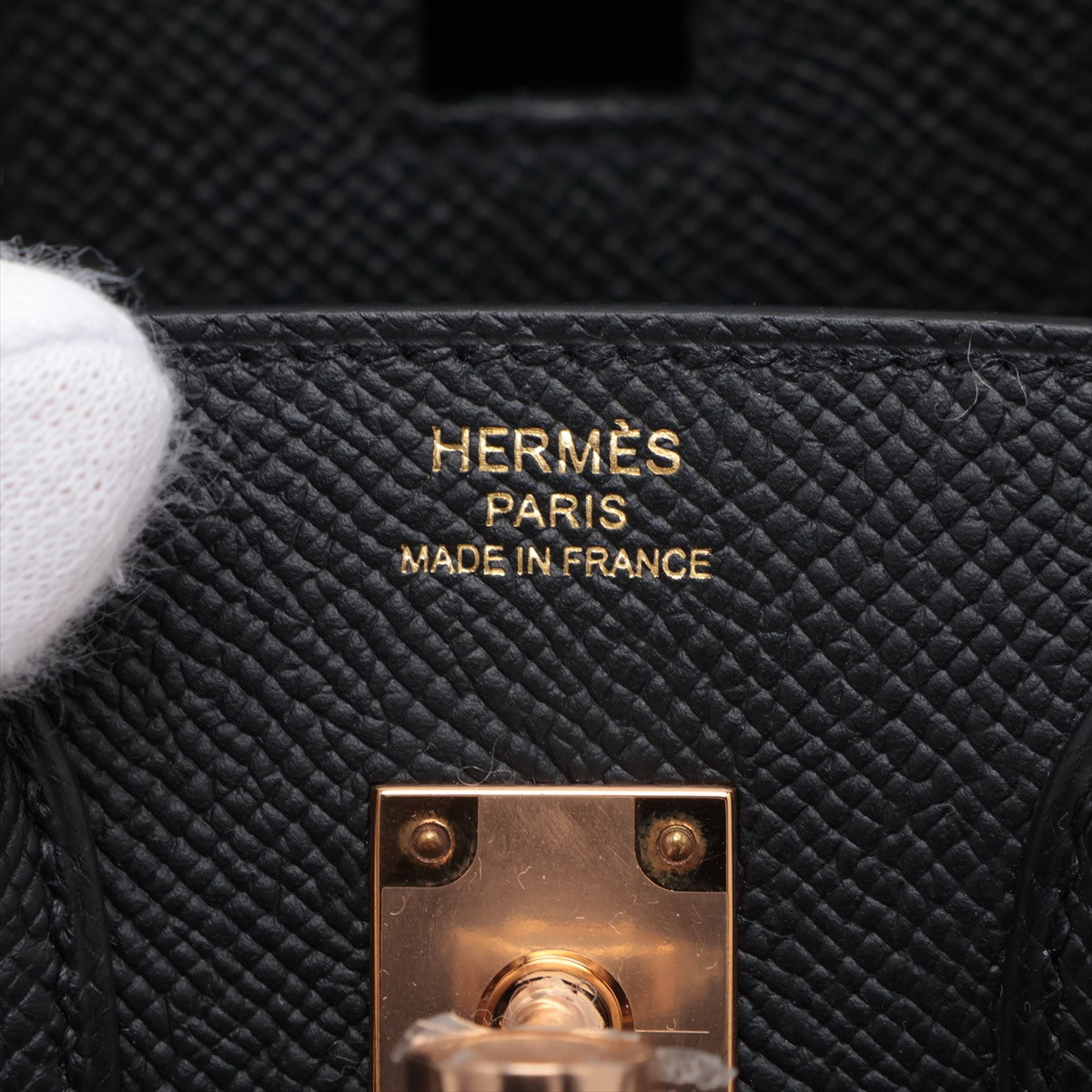 Hermes Birkin 25 Seller Epsom Black Rose G