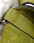 Hermes 2005 Green Taurillon Clemence Picotin PM Handbag