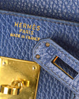 Hermes 1997 Blue Ardennes Birkin 35
