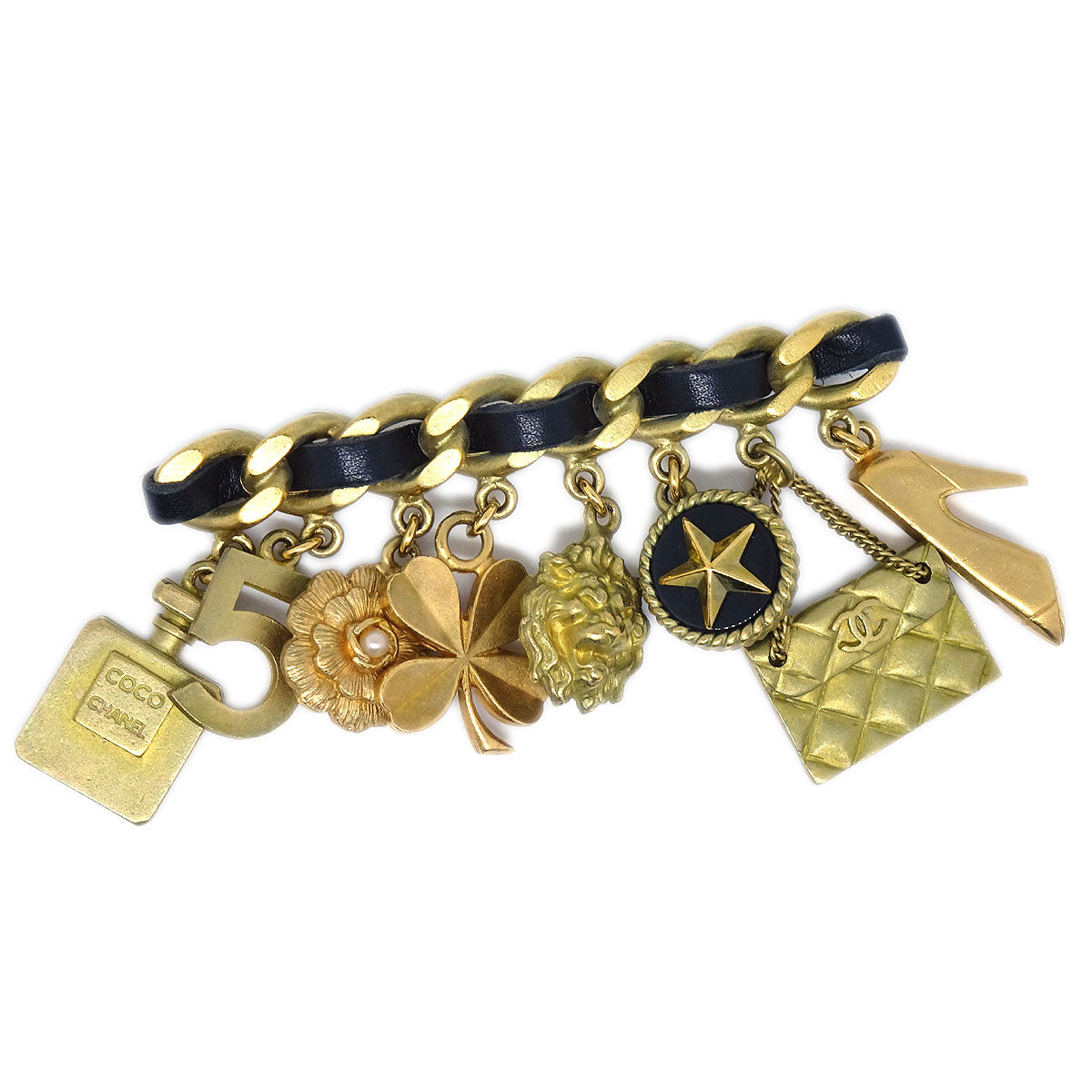 Chanel Icon Brooch Pin Gold 94P