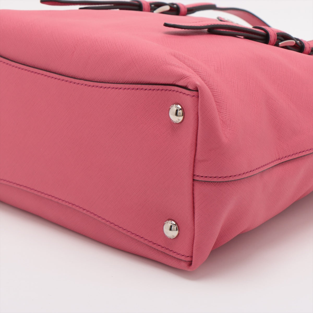 Prada Sapphire Leather Tote Bag Pink