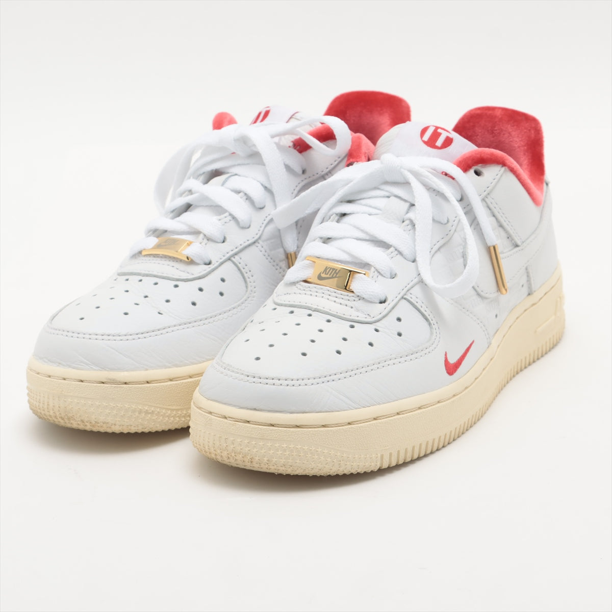 Nike Kissed Leather Trainers 23.5cm White AIR FORCE 1 LOW CZ7926-100 LOVE