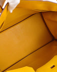 Hermes 2003 Yellow Courchevel Birkin 40 Handbag