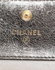 Chanel Boy Chanel  Compact Wallet Silver Gold