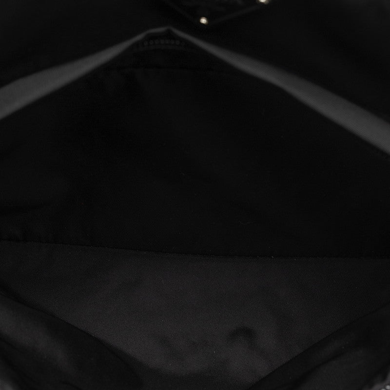 Prada Triangle Logo  Monterey Body Bag Waist Bag 2VL003 Black Nylon Leather  Prada Originals]