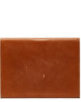 Prada Triangle Logo  Sapphire Nonetepad Cover Brown Leather  Prada  Sapphire