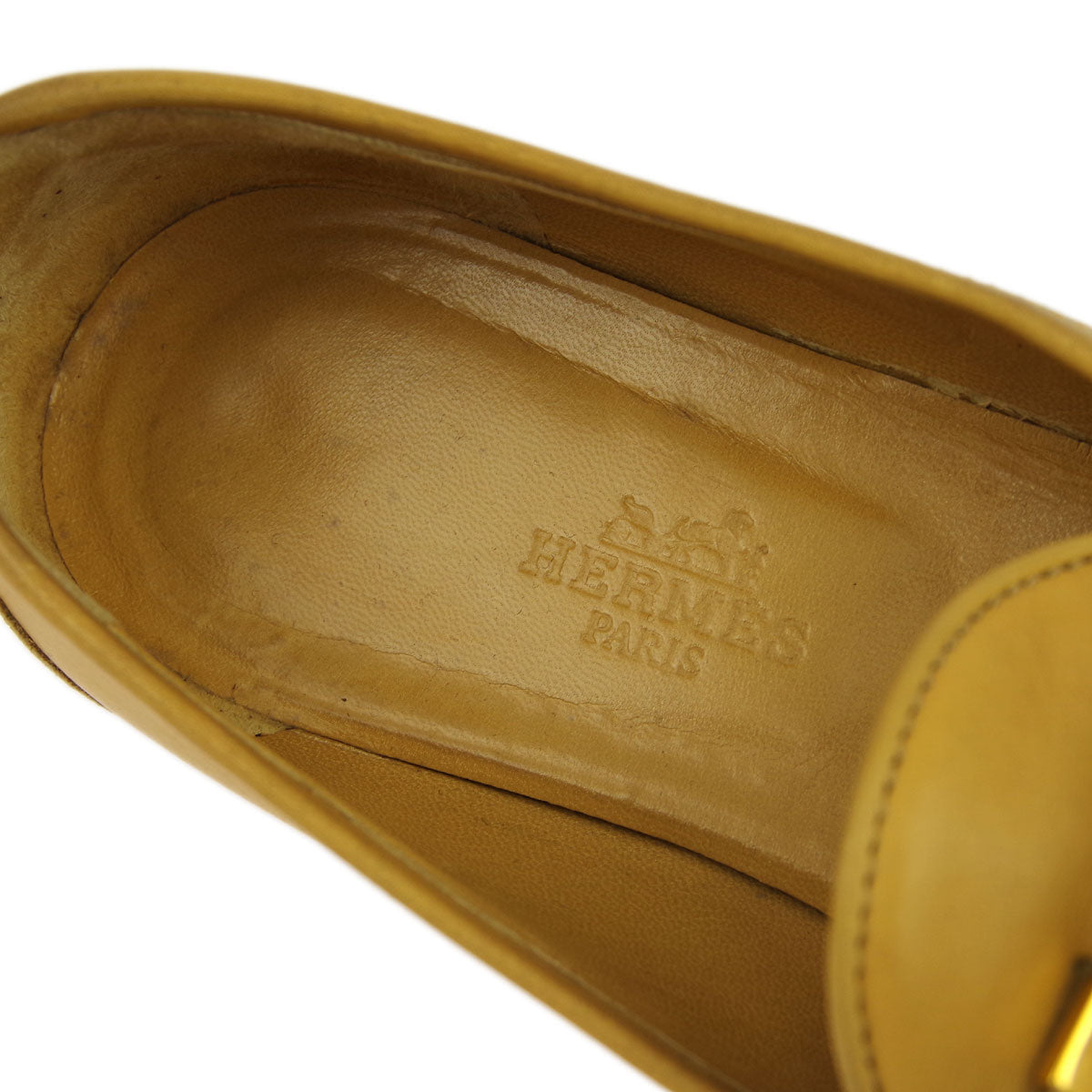 Hermes Beige Constance Loafers Shoes 