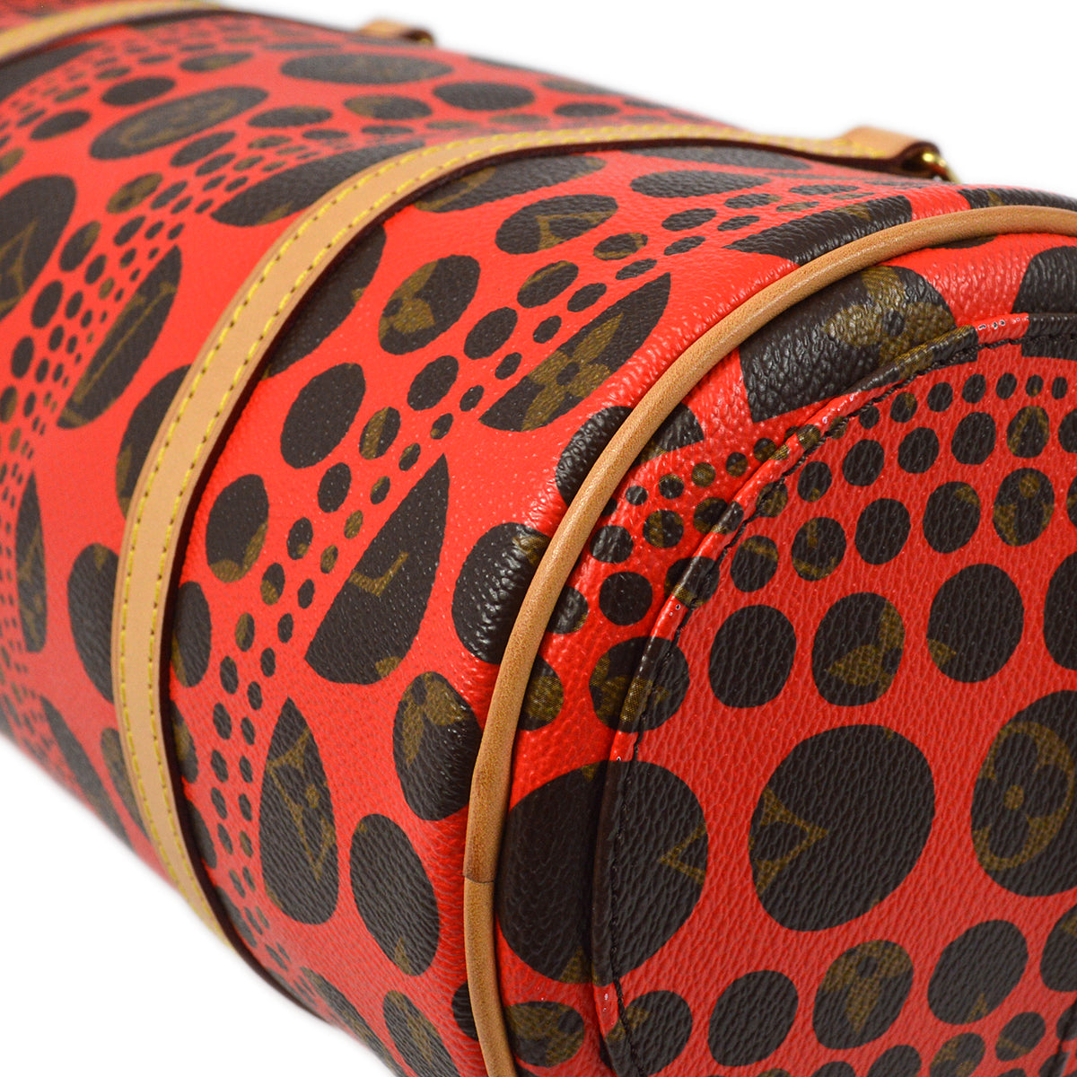 Louis Vuitton Red Pumpkin dot Papillon Handbag M40689