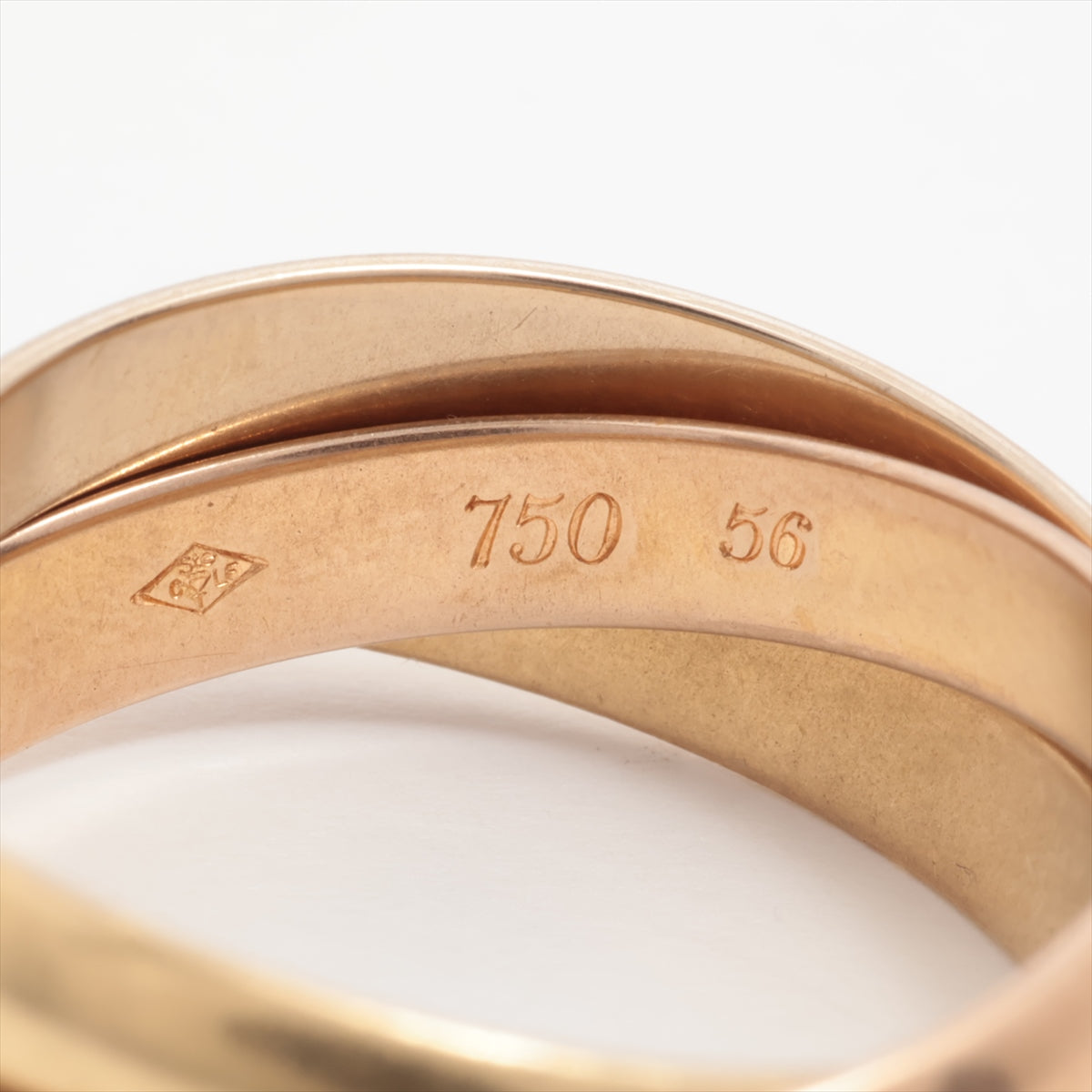 Cartier Trinity Ring 750 (YG  Pg × WG) 9.0g 56 EVA