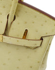 Hermes * Parchemin Ostrich Birkin 25 Handbag