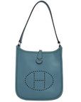 Hermes 2005 Blue Epsom Evelyne TPM Handbag