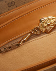 Gucci MicroGG Handbag Beige Brown PVC Leather  Gucci Gucci