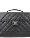 Chanel 1997-1999 Black Caviar Briefcase SHW