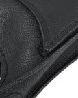 Hermes Black Taurillon Clemence Evelyne 3 PM Shoulder Bag
