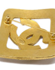 Chanel Rhombus Brooch Pin Corsage Gold 94A