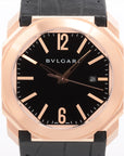 Bulgari Oct BGOP41G PG Leather AT Black  101963