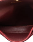 Cartier Masterline Coincase Wine Red Bordeaux Leather