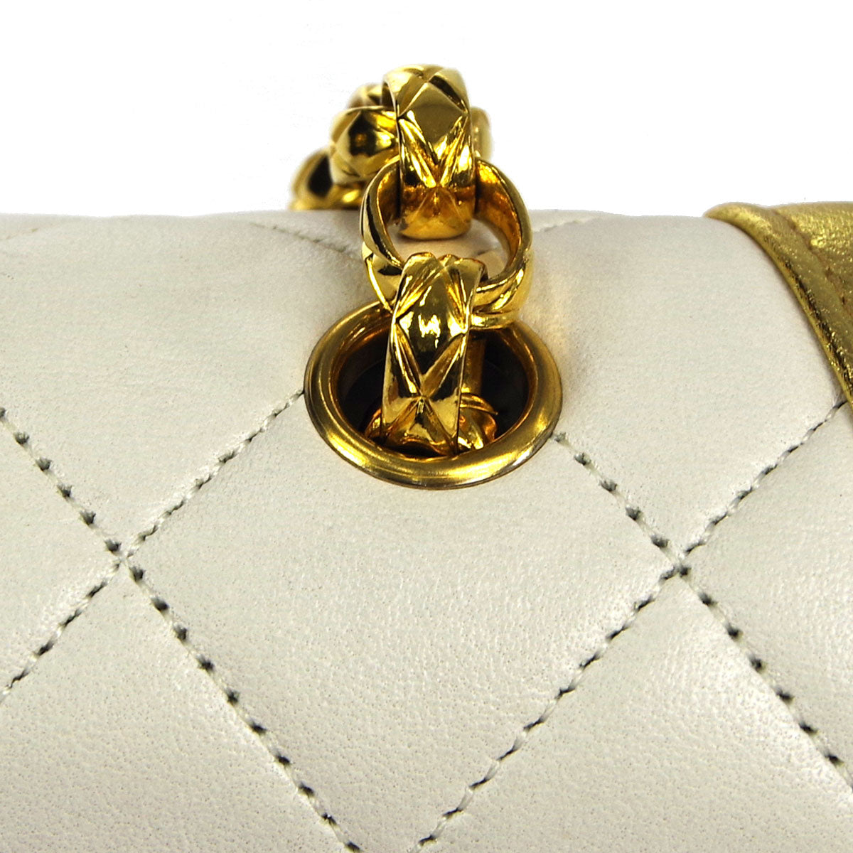 Chanel 1989-1991 Lambskin Mini Border Flap Bag