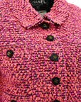 Chanel Fall 1994 CC-buttons bouclé skirt suit 