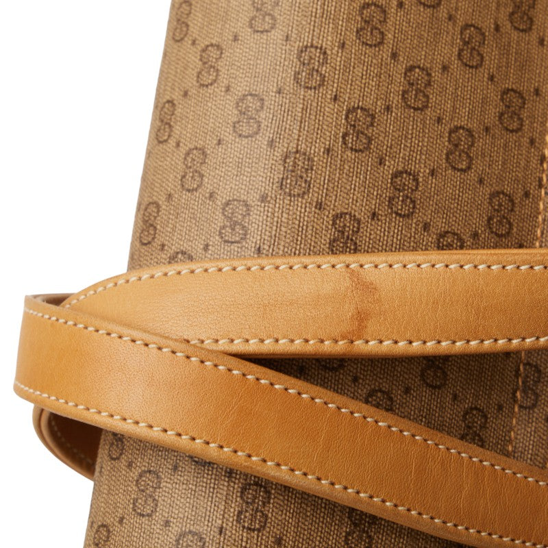 Gucci MicroGG Handbag Beige Brown PVC Leather  Gucci Gucci