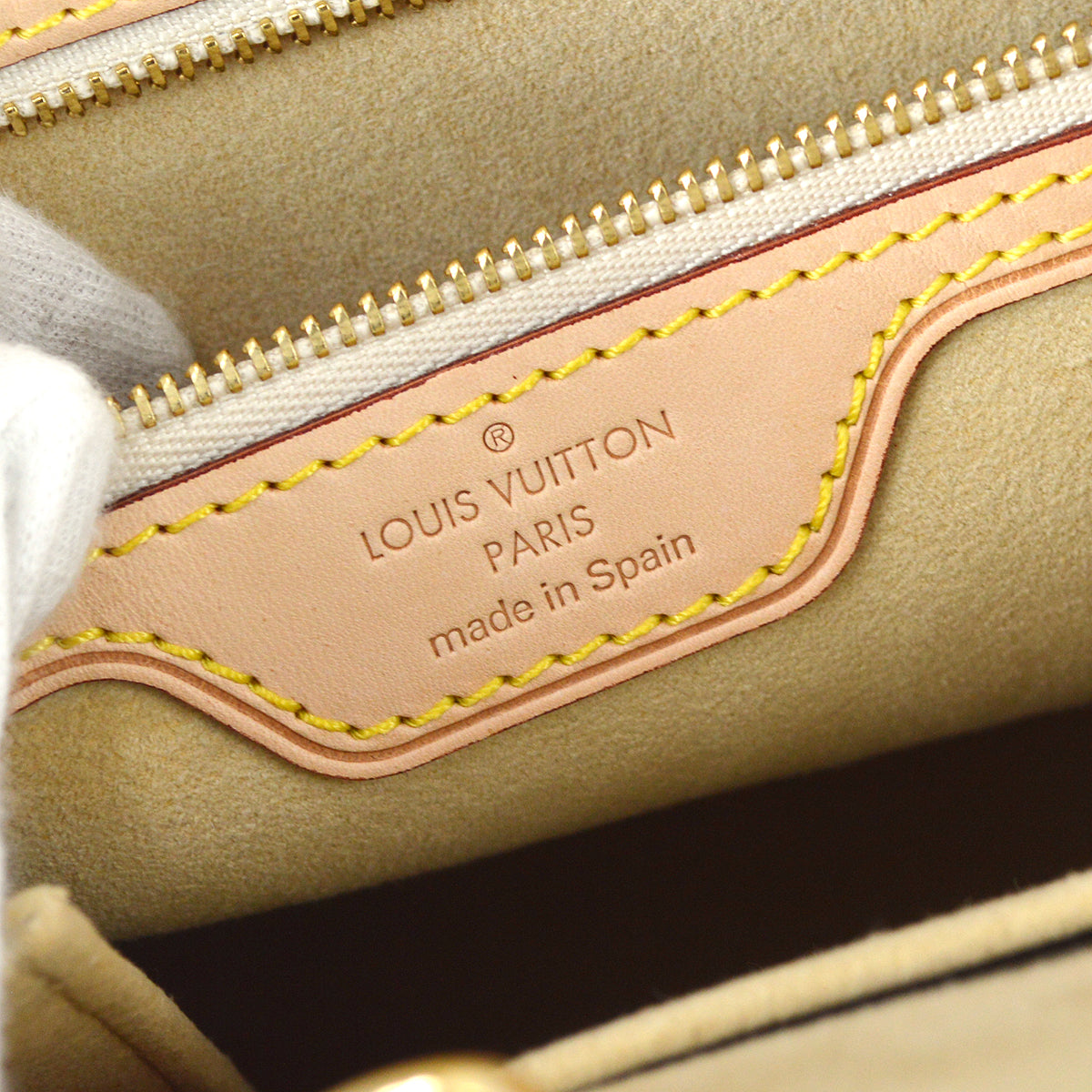 Louis Vuitton 2011 Damier Azur Hampstead PM Tote Handbag N51207