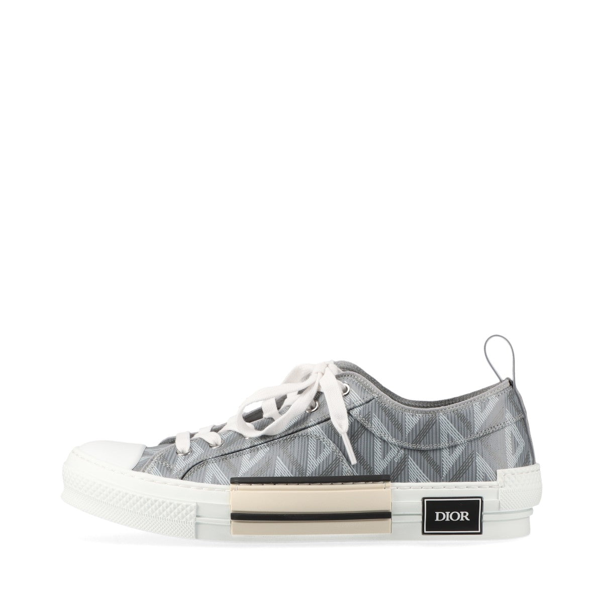 Dior B23 PVC Leather Trainers EU42 Grey NV0422 CD Diamond Box 